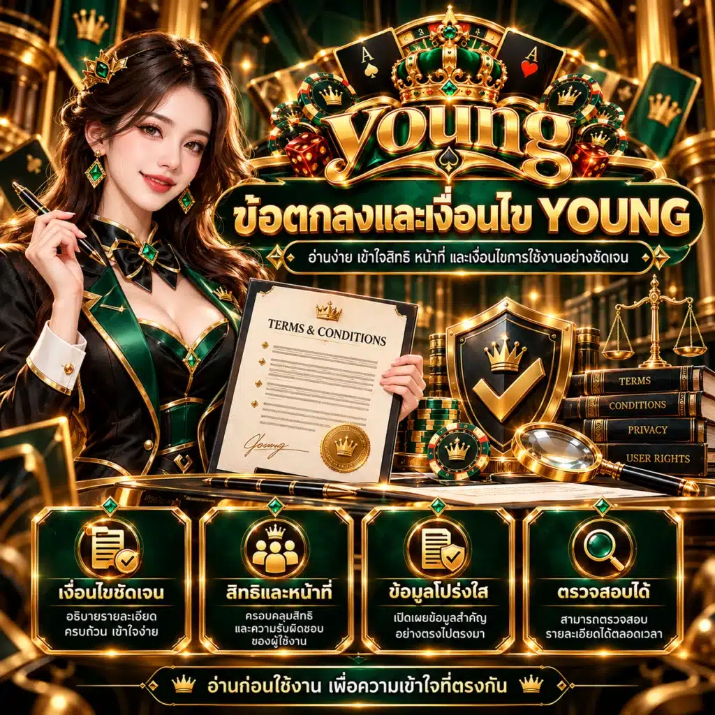 young ข้อตกลงและเงื่อนไข